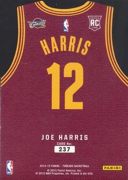 2014-15 Panini Threads #237 Joe Harris Back