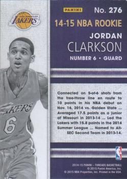 2014-15 Panini Threads #276 Jordan Clarkson Back