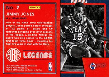 2014-15 Panini Threads - ABA Legends #7 Jimmy Jones Back