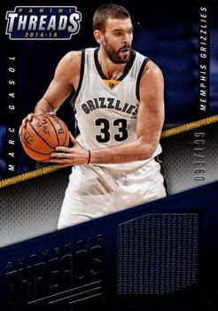 2014-15 Panini Threads - Authentic Threads #25 Marc Gasol Front