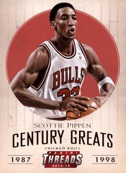 2014-15 Panini Threads - Century Greats #4 Scottie Pippen Front