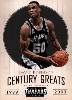2014-15 Panini Threads - Century Greats #8 David Robinson Front