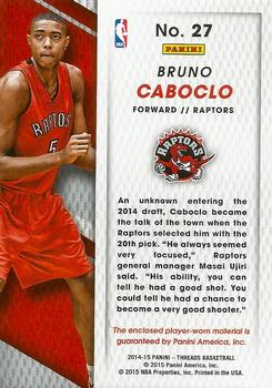 2014-15 Panini Threads - Rookie Threads #27 Bruno Caboclo Back
