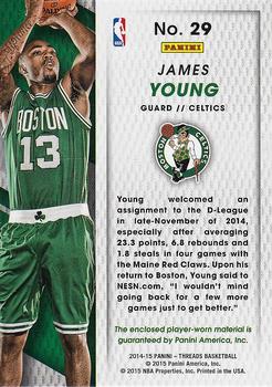 2014-15 Panini Threads - Rookie Threads #29 James Young Back