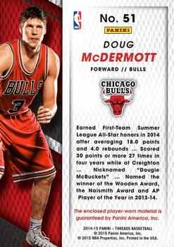 2014-15 Panini Threads - Rookie Threads #51 Doug McDermott Back