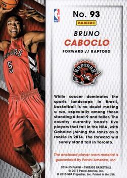 2014-15 Panini Threads - Rookie Threads #93 Bruno Caboclo Back