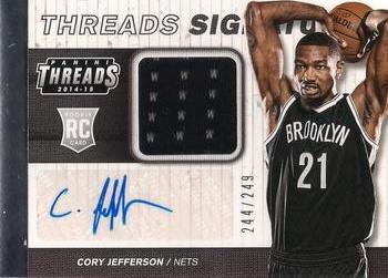 2014-15 Panini Threads - Rookie Threads Signatures #21 Cory Jefferson Front
