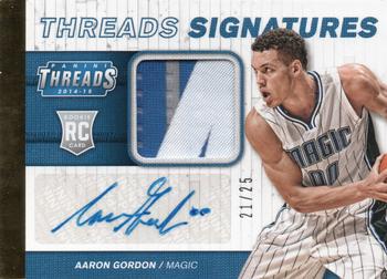 2014-15 Panini Threads - Rookie Threads Signatures Prime #16 Aaron Gordon Front
