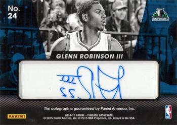 2014-15 Panini Threads - Rookie View #24 Glenn Robinson III Back