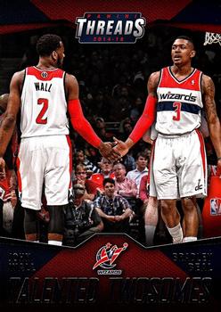 2014-15 Panini Threads - Talented Twosomes #6 Bradley Beal / John Wall Front