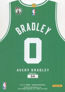 2014-15 Panini Threads - Team Threads #34 Avery Bradley Back