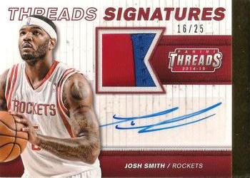 2014-15 Panini Threads - Threads Signatures Prime #25 Josh Smith Front