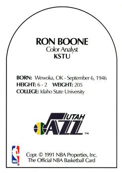 1990-91 Hoops - Announcers #NNO Ron Boone Back