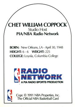 1990-91 Hoops - Announcers #NNO Chet William Coppock Back