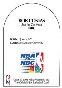 1990-91 Hoops - Announcers #NNO Bob Costas Back
