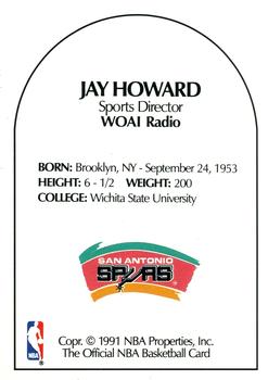 1990-91 Hoops - Announcers #NNO Jay Howard Back