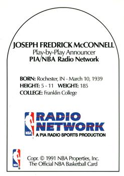 1990-91 Hoops - Announcers #NNO Joseph Fredrick McConnell Back
