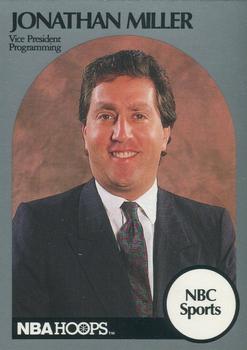 1990-91 Hoops - Announcers #NNO Jonathan Miller Front