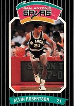 1988-89 Diamond Shamrock San Antonio Spurs - Without Tabs #NNO Alvin Robertson Front