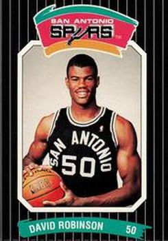 1988-89 Diamond Shamrock San Antonio Spurs - Without Tabs #NNO David Robinson Front