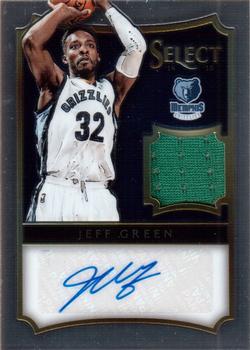 2014-15 Panini Select - Jersey Autographs #54 Jeff Green Front