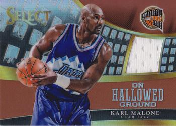 2014-15 Panini Select - On Hallowed Ground Jerseys Prizms Copper #12 Karl Malone Front