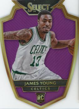 2014-15 Panini Select - Prizms Purple Die Cut #138 James Young Front