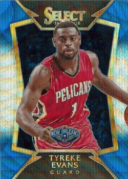 2014-15 Panini Select - Prizms Blue and Silver #31 Tyreke Evans Front