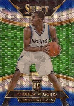 2014-15 Panini Select - Prizms Blue and Silver #294 Andrew Wiggins Front