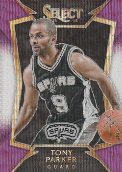 2014-15 Panini Select - Prizms Purple and White #21 Tony Parker Front