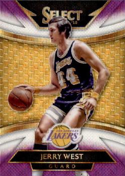 2014-15 Panini Select - Prizms Purple and White #254 Jerry West Front