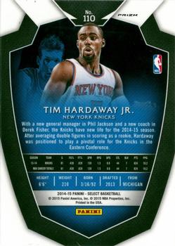 2014-15 Panini Select - Prizms Silver #110 Tim Hardaway Jr. Back