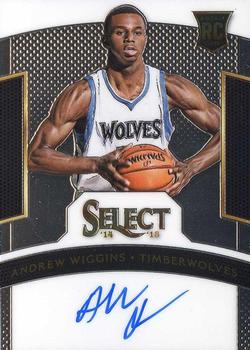 2014-15 Panini Select - Rookie Signatures #RS-AW Andrew Wiggins Front
