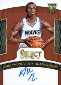 2014-15 Panini Select - Rookie Signatures Prizms Copper #RS-AW Andrew Wiggins Front
