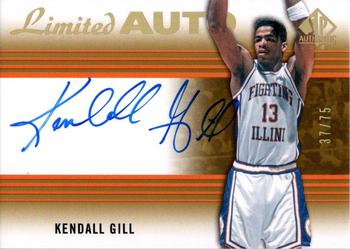 2014-15 SP Authentic - Limited Auto #50 Kendall Gill Front