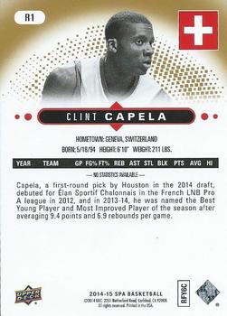 2014-15 SP Authentic - Rookie Extended #R1 Clint Capela Back