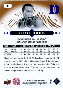 2014-15 SP Authentic - Rookie Extended #R8 Rodney Hood Back