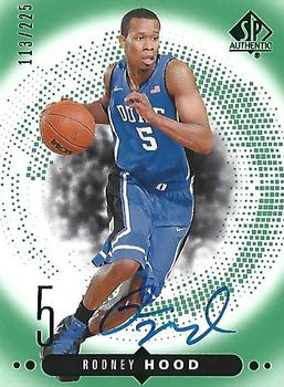 2014-15 SP Authentic - Rookie Extended Autographs Emerald #R8 Rodney Hood Front