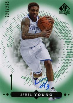 2014-15 SP Authentic - Rookie Extended Autographs Emerald #R16 James Young Front