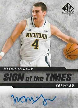 2014-15 SP Authentic - Sign of the Times #SOT-MM Mitch McGary Front