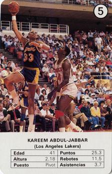 1988 Fournier NBA Estrellas #5 Kareem Abdul-Jabbar Front