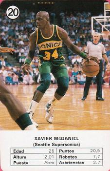 1988 Fournier NBA Estrellas #20 Xavier McDaniel Front