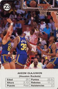 1988 Fournier NBA Estrellas #23 Akeem Olajuwon Front