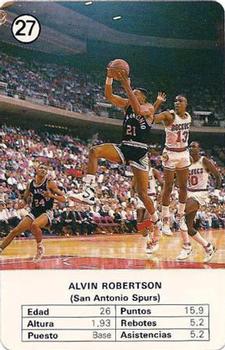 1988 Fournier NBA Estrellas #27 Alvin Robertson Front