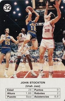 1988 Fournier NBA Estrellas #32 John Stockton Front