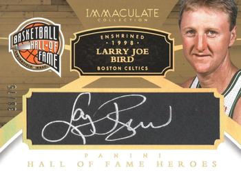 2014-15 Panini Immaculate Collection - HOF Heroes Autographs #4 Larry Bird Front
