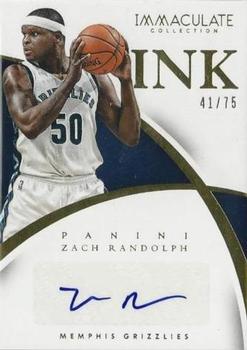 2014-15 Panini Immaculate Collection - INK #6 Zach Randolph Front