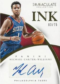 2014-15 Panini Immaculate Collection - INK #9 Michael Carter-Williams Front
