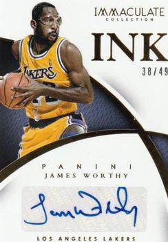 2014-15 Panini Immaculate Collection - INK #24 James Worthy Front
