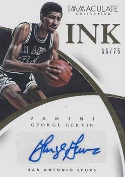 2014-15 Panini Immaculate Collection - INK #33 George Gervin Front
